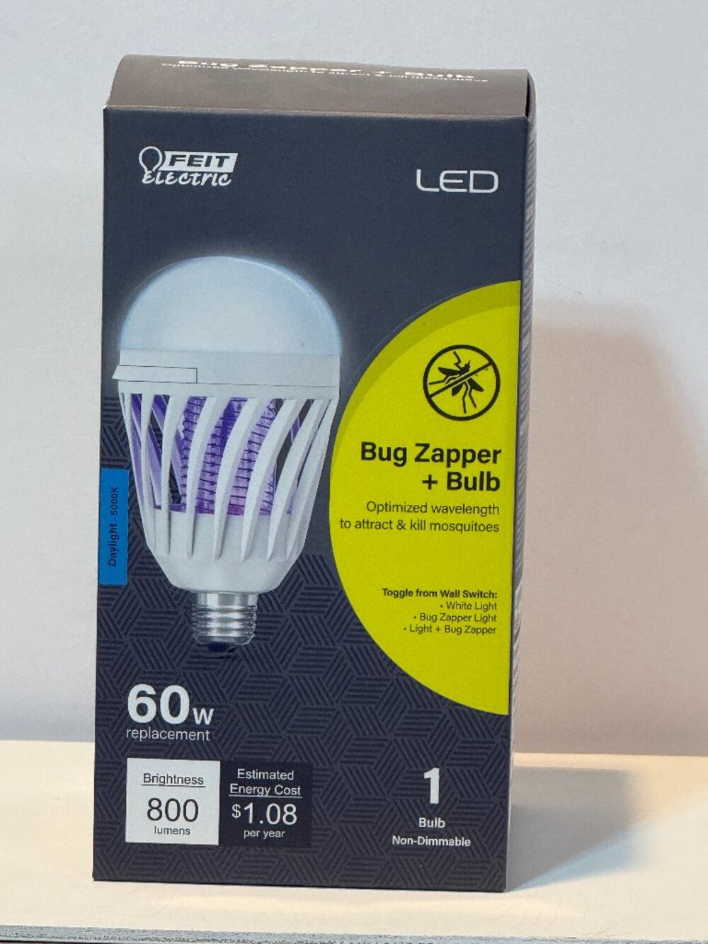 NEW Feit Electric LED Bug Zapper Bulb 60W 800L NIB